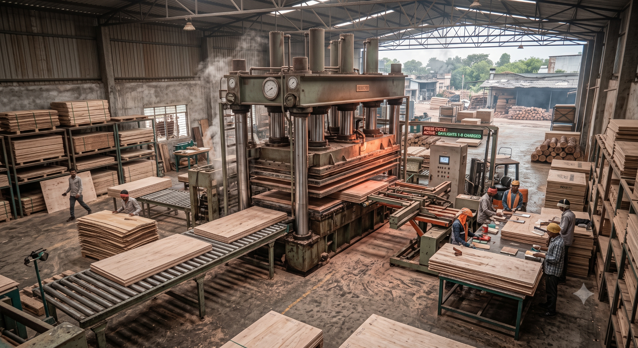 VIPRAM Ply production and pressing area